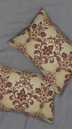 Victorian Embroidery Print Lumbar Pillow | Vintage Floral Stitchwork