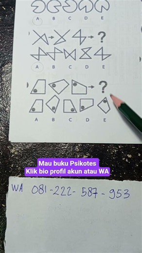 Pictorial psychological test questions #psychologicaltest