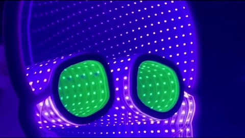 Special 3D LED Infinity Lights Skull - Colorful Optical Illusion Night Light for Home Decor, Kids Room, Halloween Decorations, Seasonal Décor,Thanksgiving and Christmas Decorations