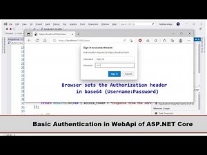 Basic Authentication in WebApi | Web Api with ASPNET Core