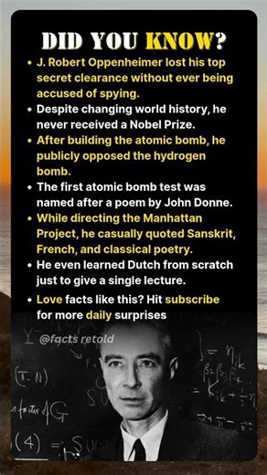 The Man Who Built the Atomic Bomb… Then Lost Everything