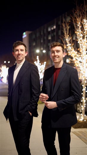 Gardiner Brothers on Instagram: "Reeling in the Eras 😉🎄 👔: @mossbros #christmas #fun #mensstyle"