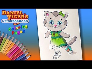 #DanielTiger Coloring #ForKids #LearnColors with Daniel Tiger and his Friends