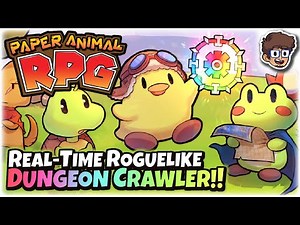 Real-Time Roguelike Mystery Dungeon Crawler! | Let's Try Paper Animal RPG