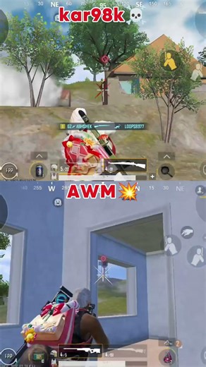 Kar98k vs AWM 💀 Damage Test + Headshot Power 🔥 #bgmi #kar98kvsawm