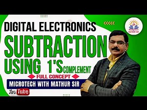 Binary Subtraction using 1's Complement Method | By Mathur Sir