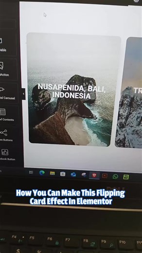 flipping card effect on elementor WordPress with 3D depth website design card design #wordpressdesign #Elementor #websitedesign