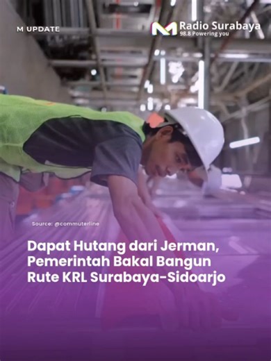 M Radio 98.8 Powering You on Instagram: "Mpower! Kementerian Perhubungan berencana membangun jaringan kereta rel listrik (KRL) baru di jalur Surabaya-Sidoarjo sepanjang 27 Km. Nama proyeknya adalah Kereta Surabaya Regional Railway Line (SRRL). Direktur Lalu Lintas dan Angkutan Kereta Api (LLKA) DJKA Kemenhub, Arif Anwar, mengatakan proyek ini akan dibangun di atas jalur kereta api yang sudah ada alias eksisting. Pngerjaan yang dilakukan adalah membangun jalur double track yang menghubungkan Sura
