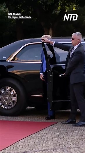 President Donald Trump arrived at the royal palace in The Hague for a dinner with Dutch royalty and posed for the NATO family photo as the summit kicked off in the Netherlands. | NTD News