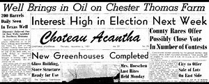 The Choteau Acantha Newspaper masthead has changed over the years but our purpose has not. | Choteau Acantha Newspaper