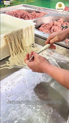 Handmade Sausage Making Process | Stuffing Natural Sheep Casings