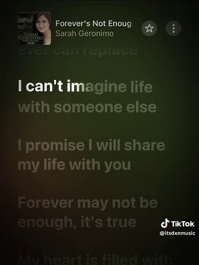 Forever's Not Enough by Sarah Geronimo - Lyrics & Meaning
