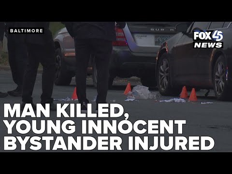 Baltimore police investigate shooting that left a man dead, child injured
