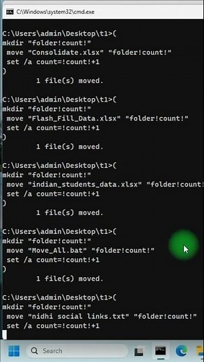 Move Hundreds of Files into Separate Folders Automatically! 🤯 #shorts