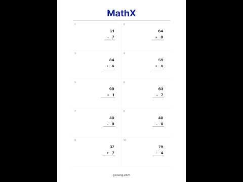 Free Beginner Math Worksheet #21 | Addition & Subtraction Practice