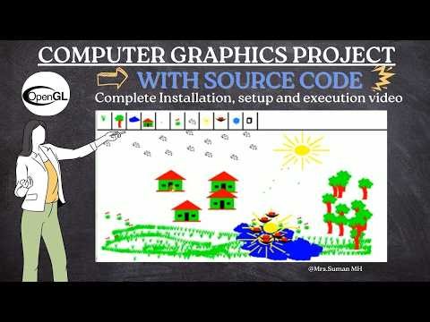 Drawing | OpenGL Project | Computer Graphics Project | With Source Code and Sample Report