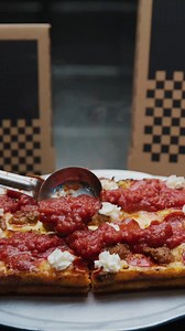 14 reactions | Crispy corners, focaccia-like dough, cheese to the edge, this is Detroit-style done right. At Via 313, every pizza is baked in steel pans to create that legendary crust crunch and finished with our signature sauce on top. Stop by one of our locations or order online today! | Via 313 Pizza | Facebook