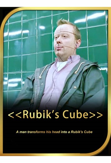 A man had his head plastic surgery to play Rubik's Cube#movie #film #fpy