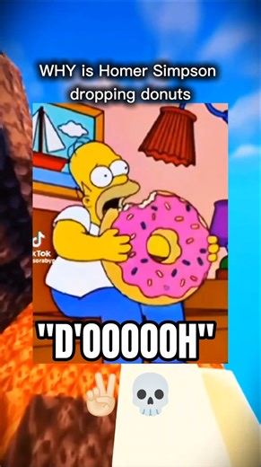 Homer Drops His Donut Meme 🍩😭 (D’OH ANTHEM) ✌️💀