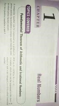 Explanation of ch.1 Real Numbers class 10th #maths #viral