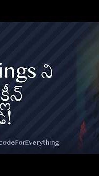 Python Tricks Telugu #13 · మీ Strings ని ఫాస్ట్ గా క్లీన్ చేయండి! 🧹
