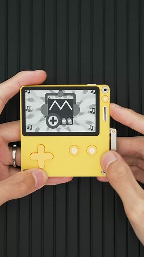 The animation of this play date game handheld is really cool #unboxing #handheldconsole #playdate #cool #tech