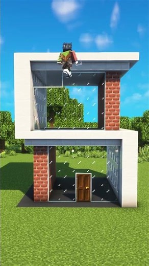 Minecraft Easy Modern House🏠 #shorts