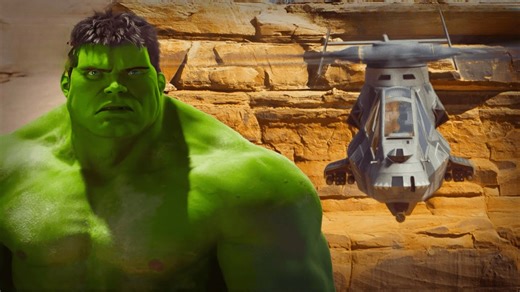 Hulk takes on a chopper | Hulk 4K HDR