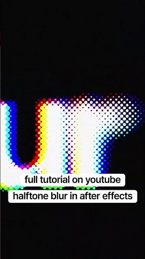 Halftone Blur | Easy After Effects tutorial!