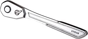 1/4 Inch Ratchet Wrench, 90-Tooth Reversible Ratchet, 4 Degree, 1/4 Ratchet Drive, CR-V Steel Quarter Inch Ratchet Wrench, super slim ratchet handle 90t - 1/4 inch - Quick Release