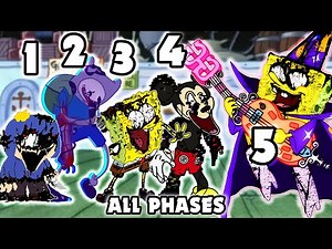 Pibby ALL PHASES | Come Learn With Pibby x FNF Mod (SpongeBob, Mickey Mouse, Pibby Finn, Craig)