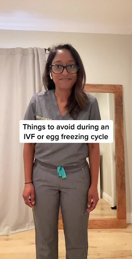 Things to avoid during an IVF or egg freezing cycle #fyp #foryou #edutok #doctor #ivf #eggfreezing