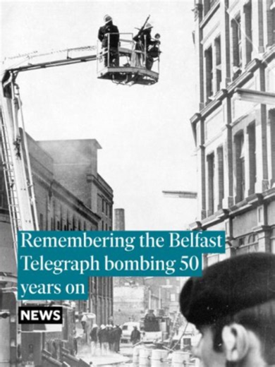 Fifty years ago today, there was a deadly attack on the Belfast Telegraph. As the evening editions rolled off the presses, a bomb was driven into the loading bay. Those responsible shot their way out, and after it exploded the building behind me was left a mess. Eventually, the IRA admitted it was responsible. They failed to stop the paper being printed. The next day, journalists produced a four-page edition known as the 'Penny Marvel'. But while the IRA didn't stop the paper, it ended the life 