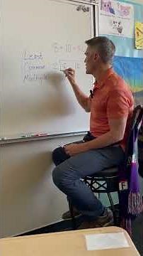 Learn the LCM With Mr. Klein! Least Common Multiple made easy. 🎉￼