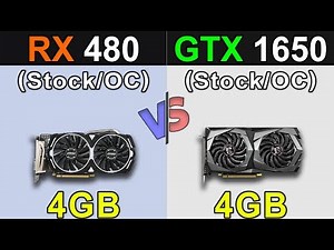 RX 480 Vs. GTX 1650 | Stock and Overclock | New Games Benchmarks
