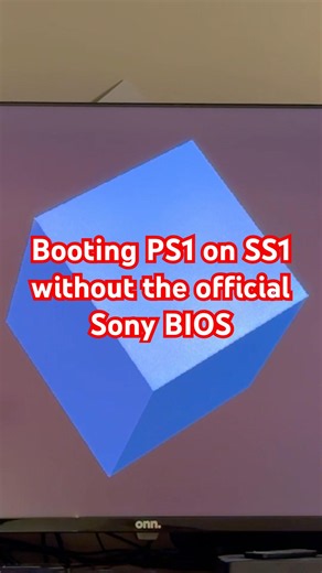 Booting PS1 on SS1 without the official Sony BIOS #shorts