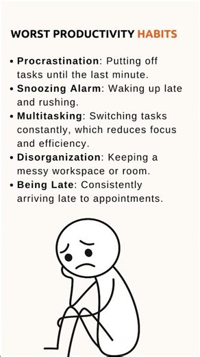 Worst productivity habits