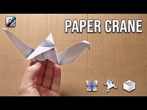 DIY Simple Paper Crane - How to make paper crane Beginner Origami Tutorial