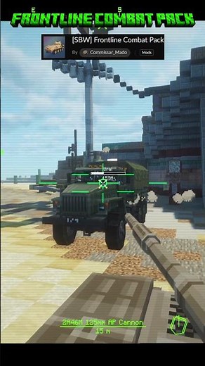 Minecraft Military Mods! #1 #shorts #minecraft