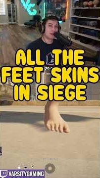 ALL THE FEET SKINS IN SIEGE (SIEGE SCHOOL) #shorts