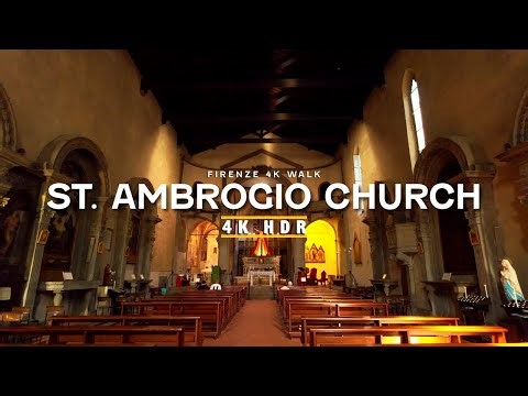Firenze Sant’Ambrogio Church (4K 60fps, Ambient Sound) | Church