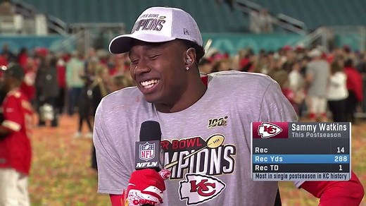 "We feel like we can't be stopped." Sammy Watkins explains the resiliency of this #SBLIV Champion The Kansas City Chiefs team. (via NFL Network) | NFL