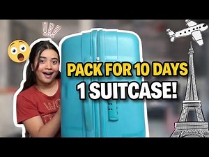 10 Days Clothes in ONE Carry-On 😱 Travel Packing Hacks That Actually Work 🧳