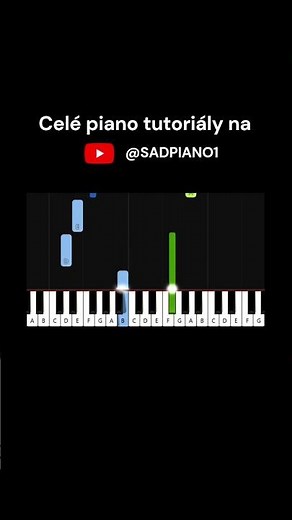 Kamil Střihavka - Země vzdálená (piano tutorial | klavír | akordy | noty | české písničky)