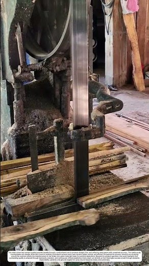 Wood Processing: How a Vertical Band Saw Converts Rough Lumber into Precision Slats