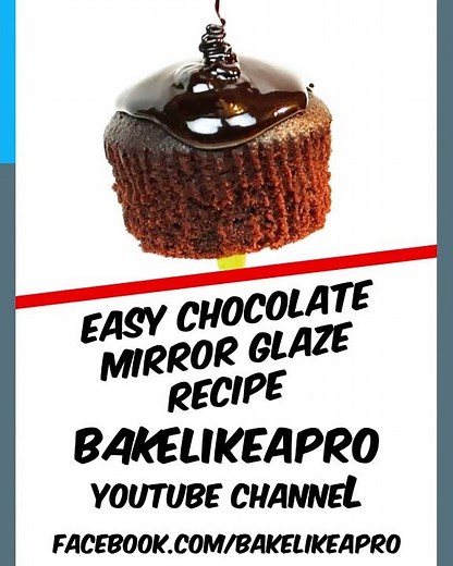 Easy Chocolate Mirror Glaze Recipe #chocolatedessert #chocolate #cake