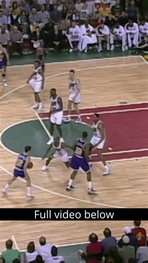 1996 Seattle SuperSonics vs Utah Jazz Stockton Malone Pick & Roll