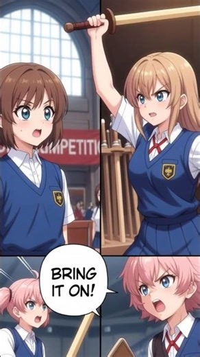 “Anime School Competition Fight 🔥 | Epic Action Moments | Gym Battle Scene”