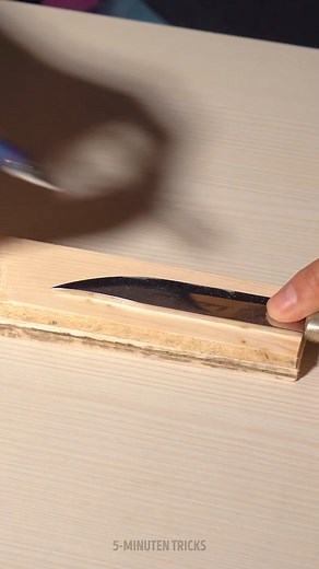 Messerscheiden aus Holz und Leder herstellen 🔪🛠️ | 5 Minuten Tricks SPIEL