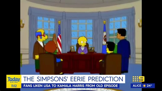 54K views · 444 reactions | Did The Simpsons predict Kamala Harris becoming the first U.S female president? 勞 #9Today | WATCH LIVE 5.30am | TODAY | Facebook